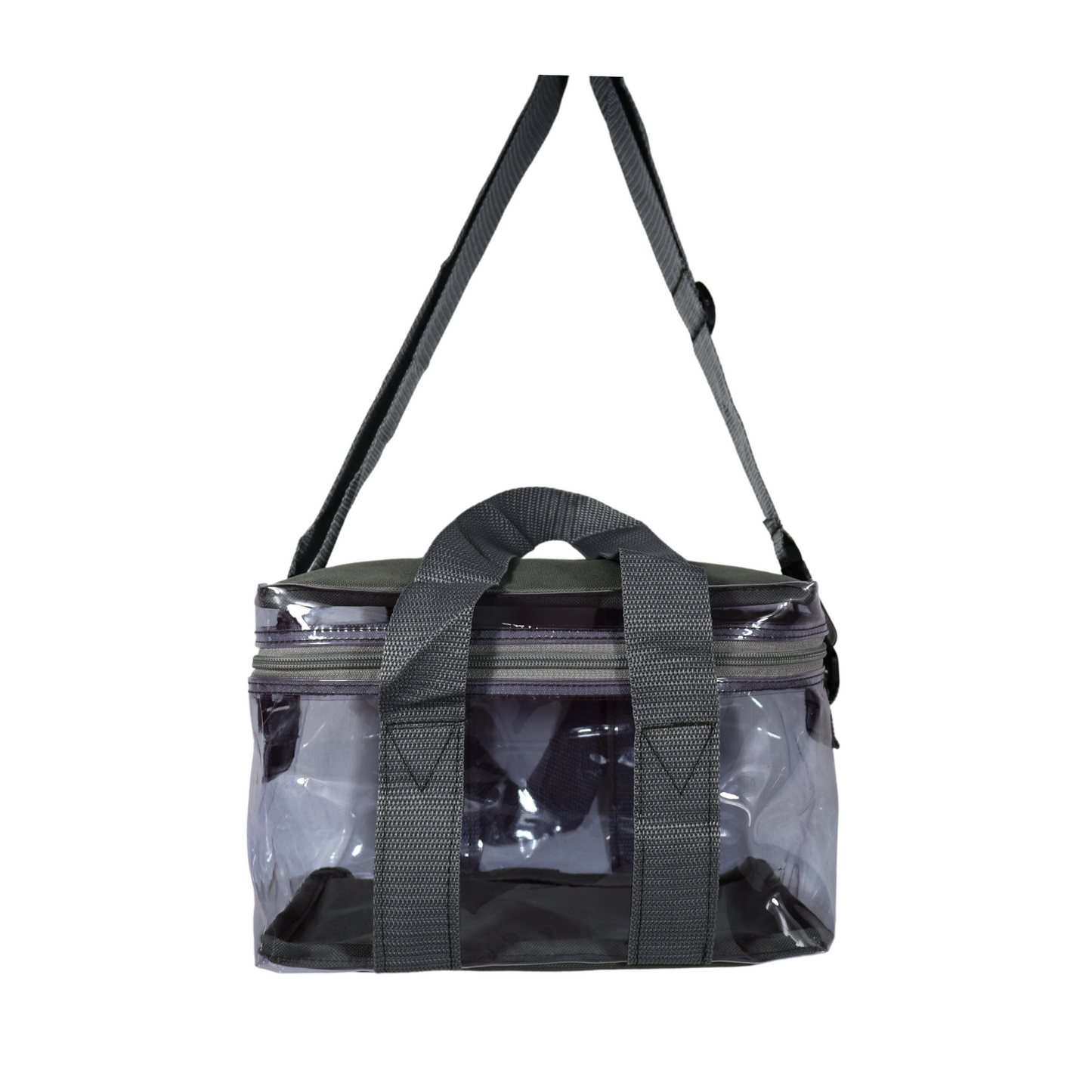 Lonchera Transparente Reforzada – Gris