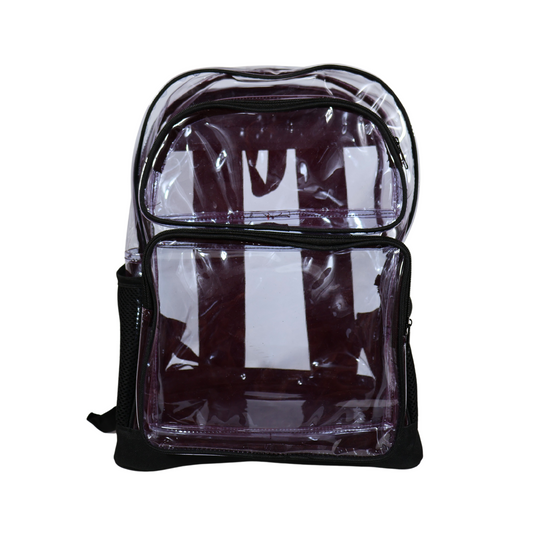 Mochila Transparente Jumbo Reforzada - Negro