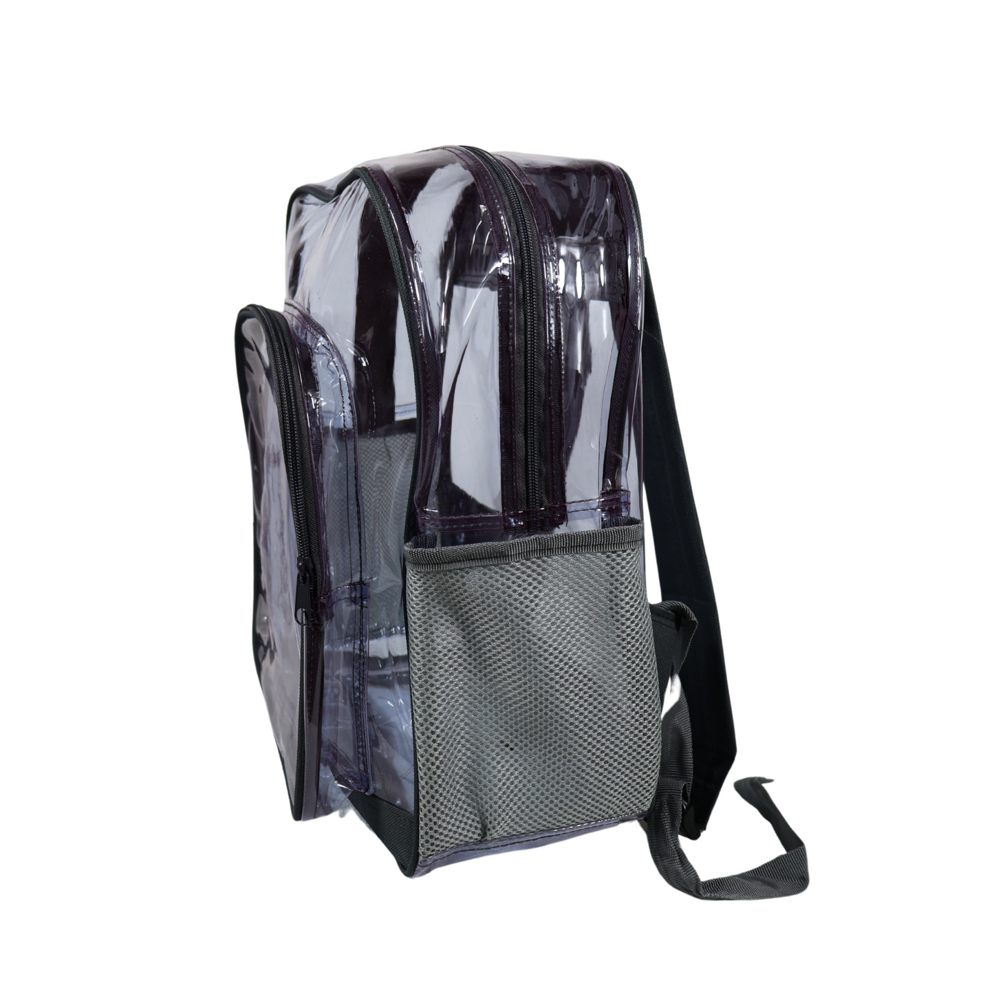 Mochila Transparente Modelo Mediano- Gris