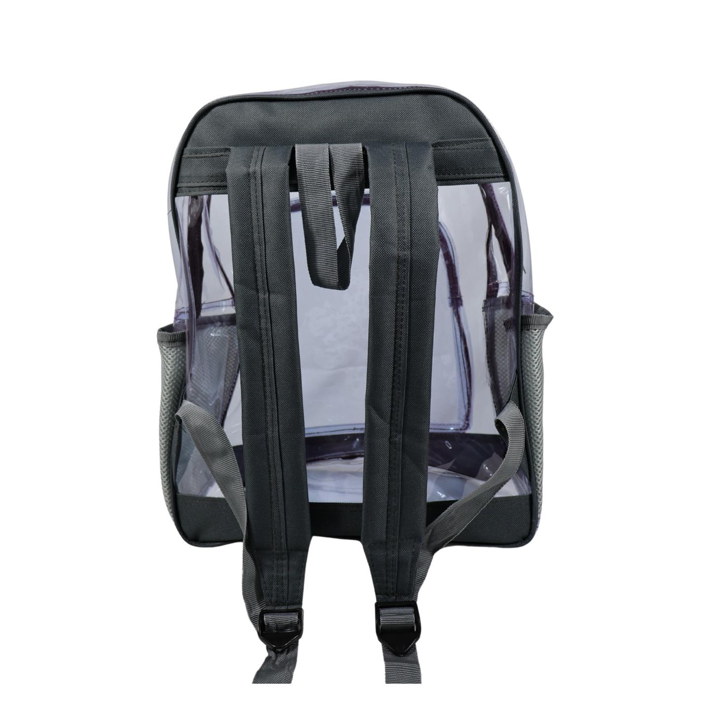 Mochila Transparente Modelo Mediano- Gris