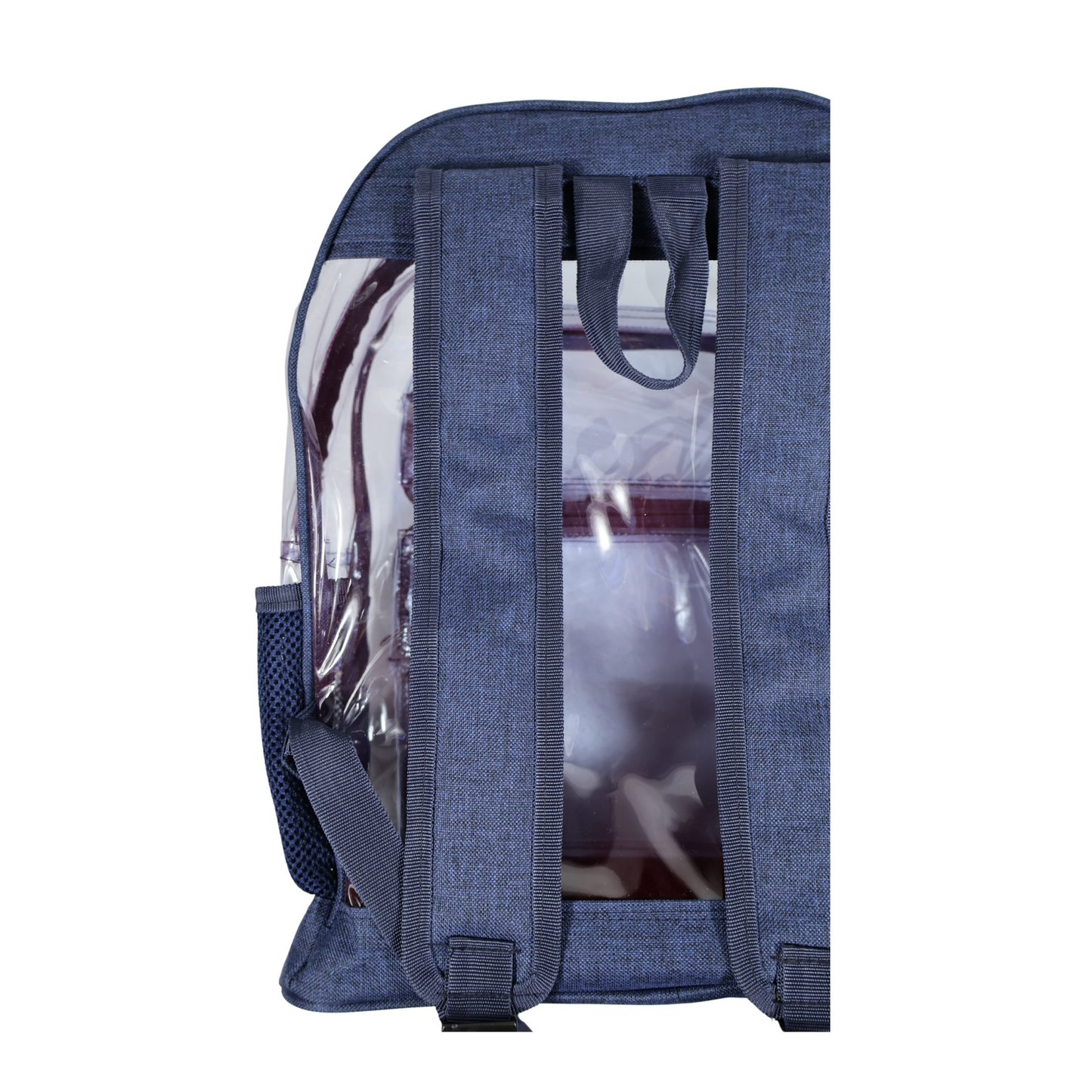 Mochila Transparente Lino Reforzada - Azul Marino