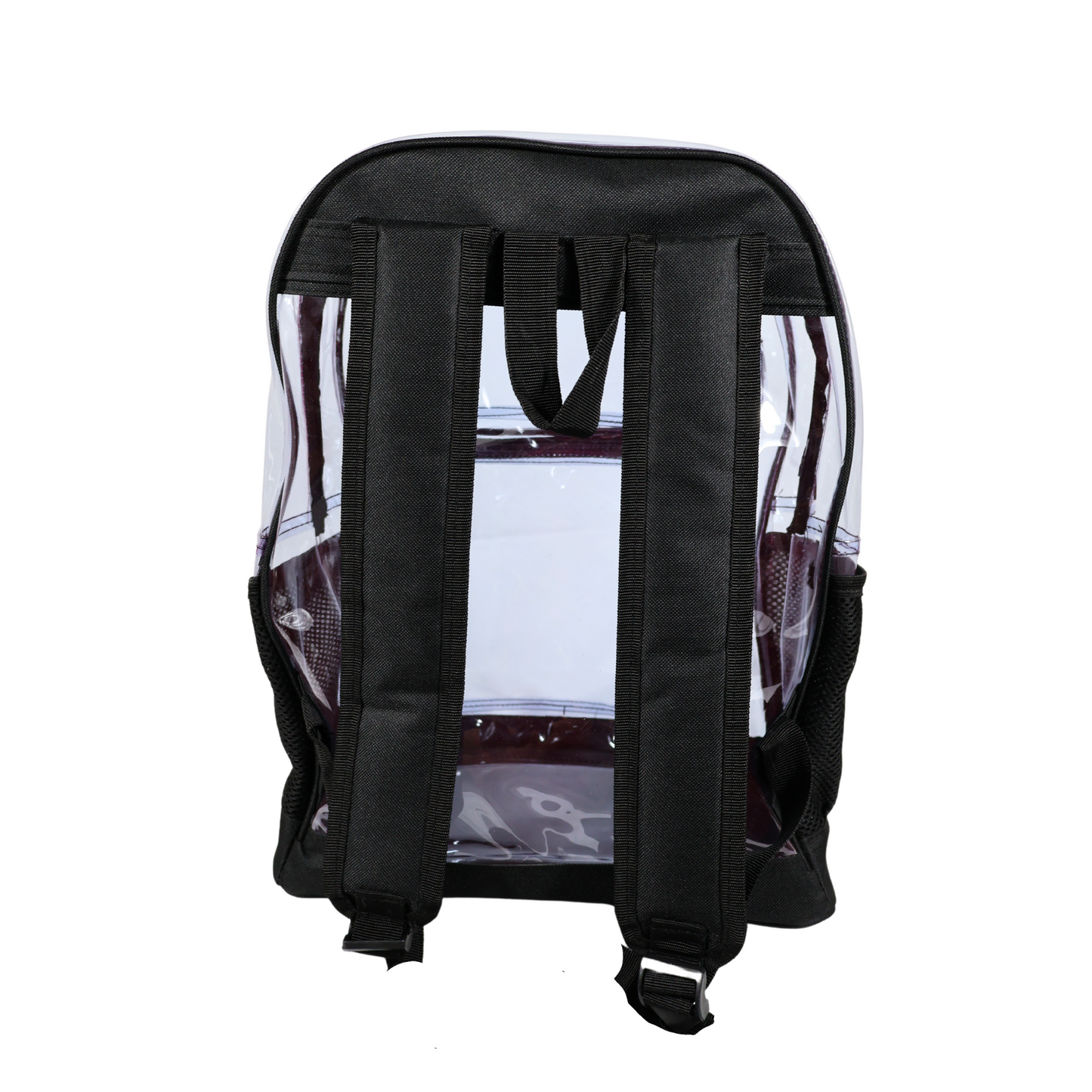 Mochila Transparente Jumbo Reforzada - Negro