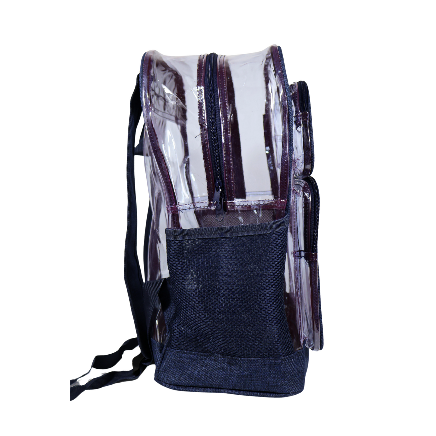 Mochila Transparente Lino Reforzada - Azul Marino