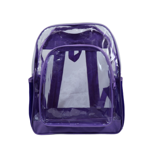 Mochila Transparente Modelo Mediano - Lila