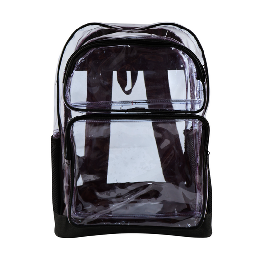 Mochila Transparente Lino Reforzada - Negro