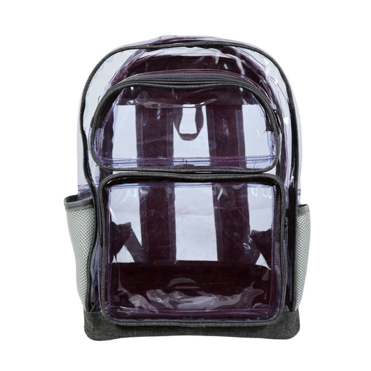 Mochila Transparente Lino Reforzada - Gris