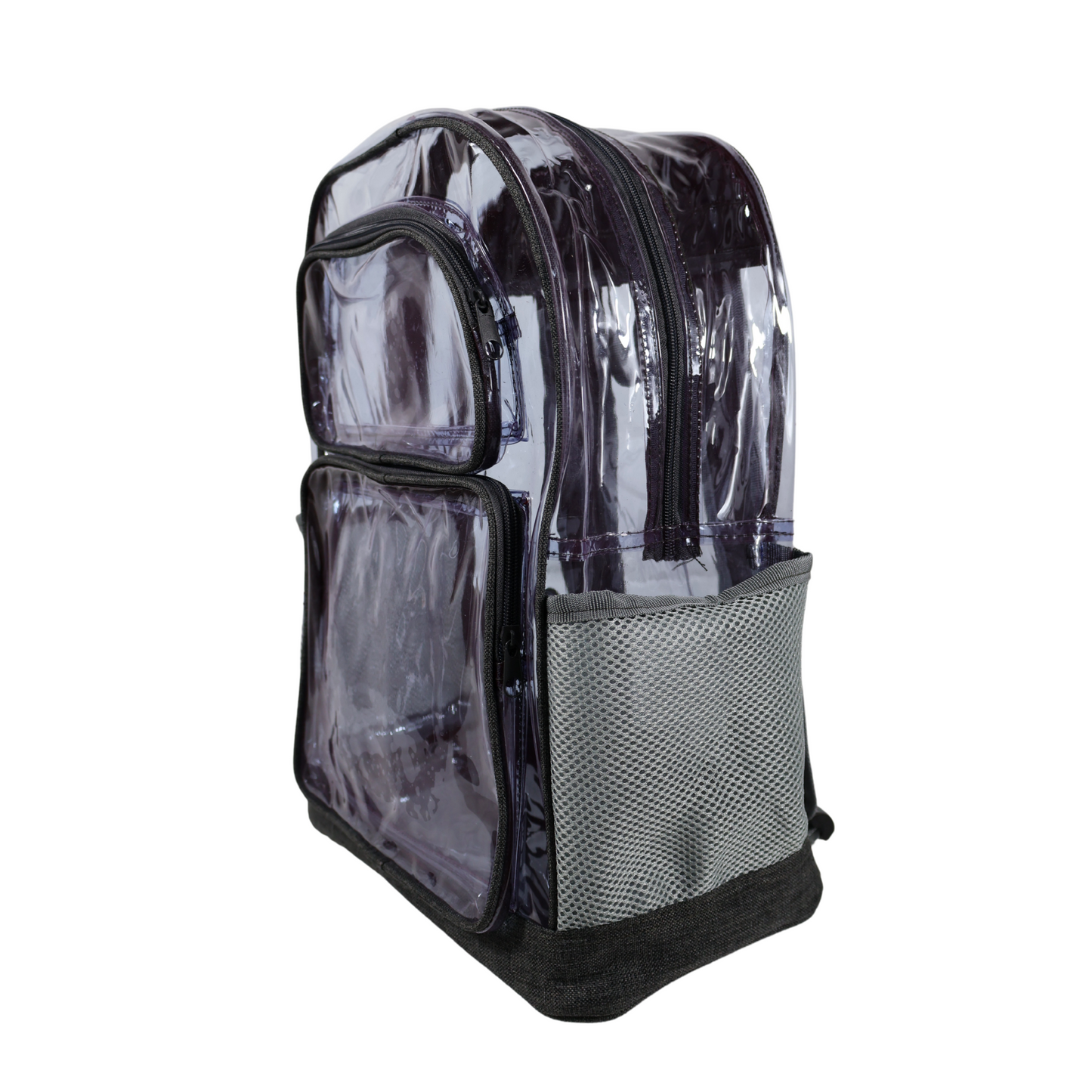 Mochila Transparente Lino Reforzada - Gris