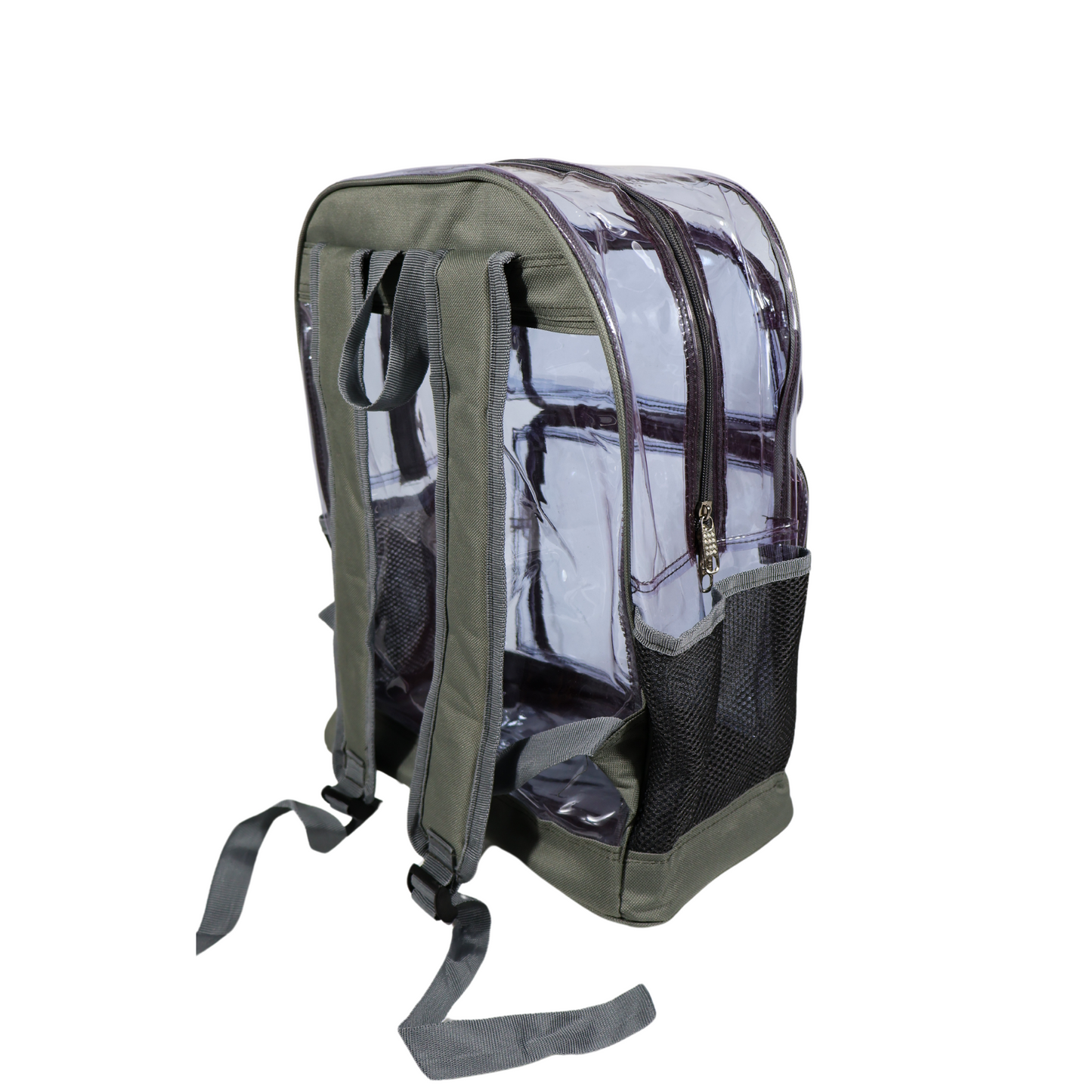 Mochila Transparente Reforzada - Gris