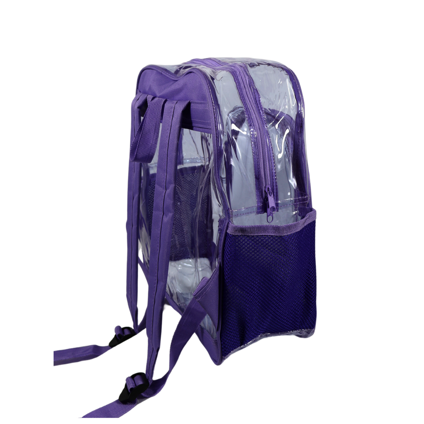 Mochila Transparente Modelo Mediano - Lila