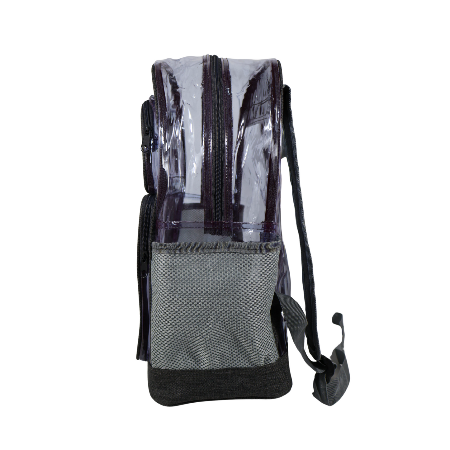 Mochila Transparente Lino Reforzada - Gris