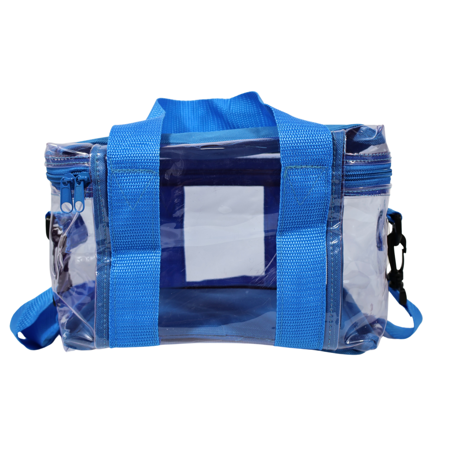 Lonchera Transparente Reforzada – Azul Rey