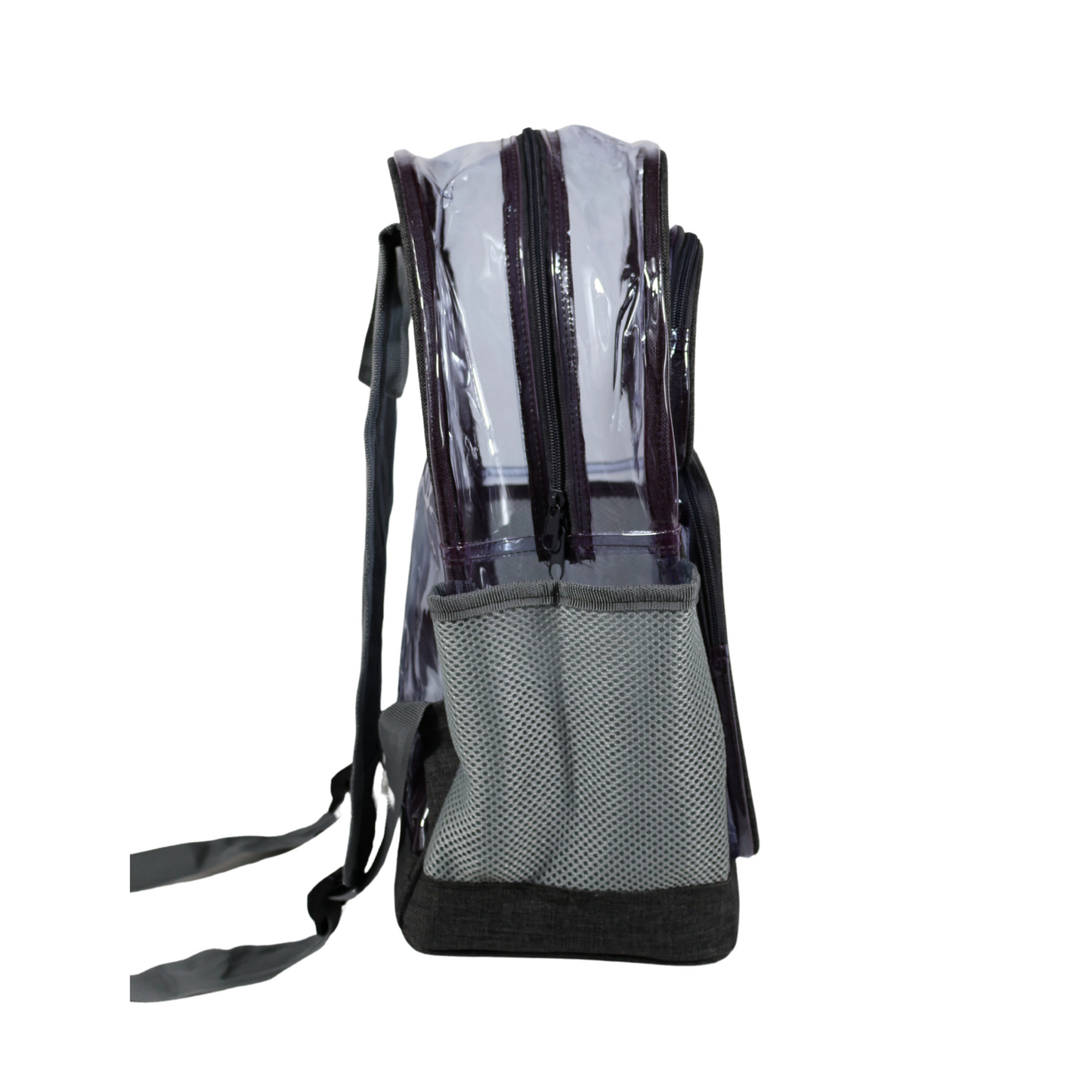 Mochila Transparente Lino Reforzada - Gris