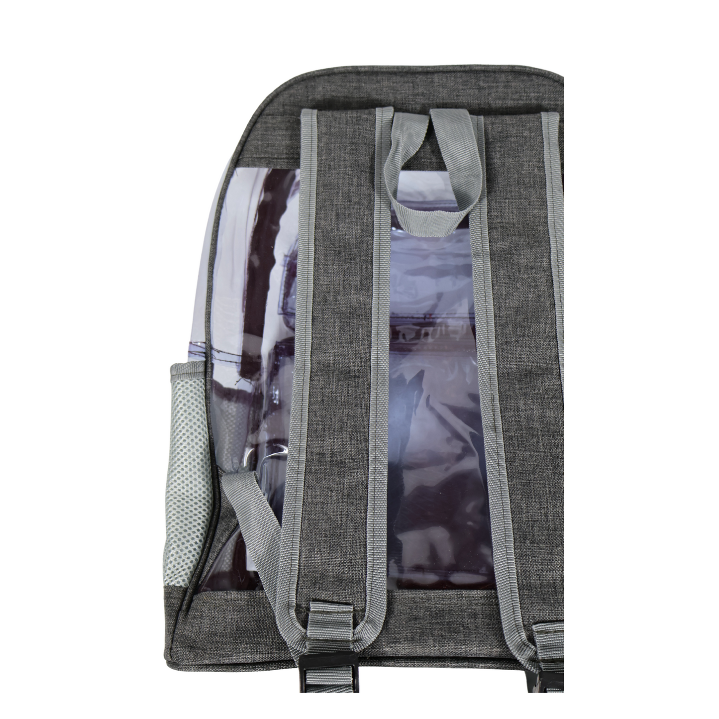 Mochila Transparente Lino Reforzada - Gris