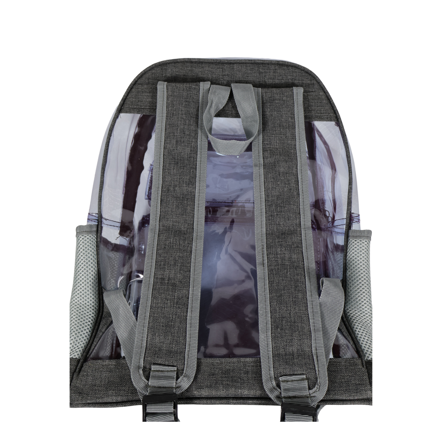 Mochila Transparente Lino Reforzada - Gris