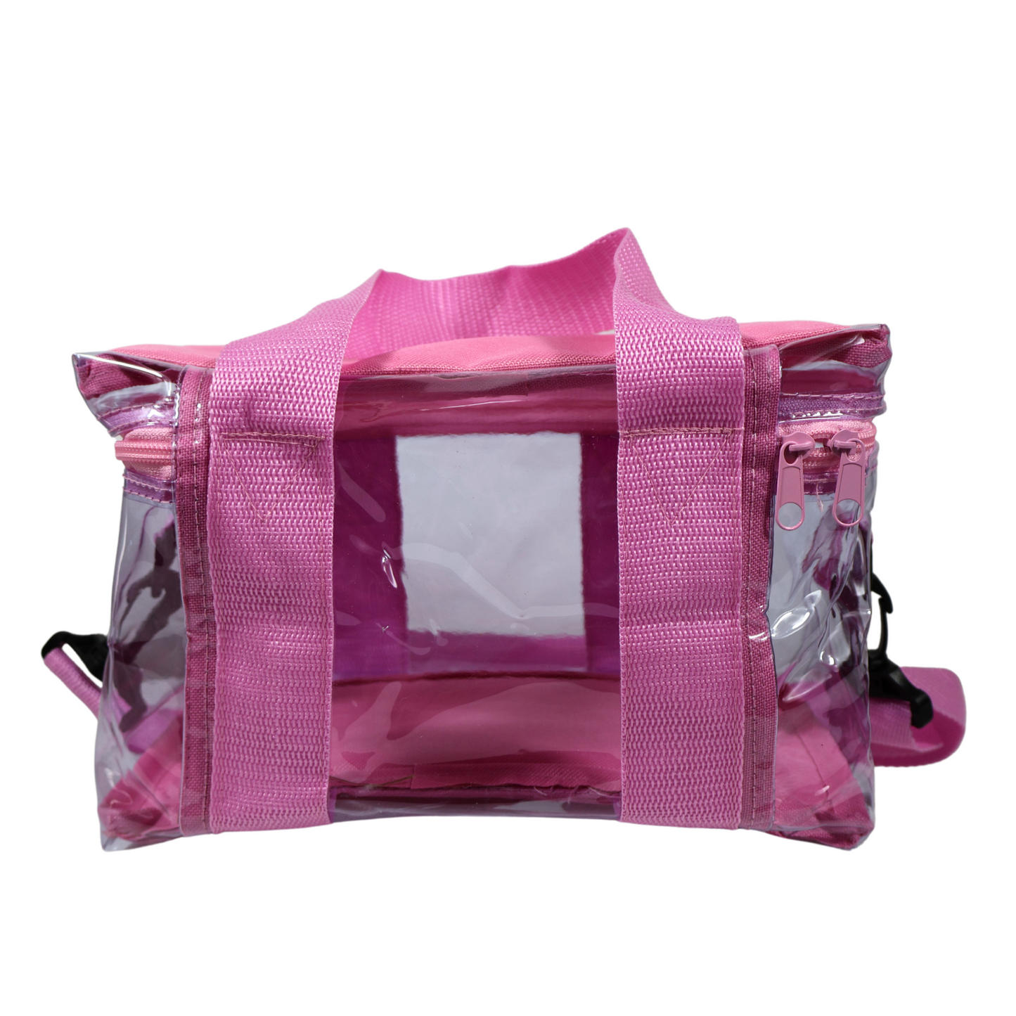 Lonchera Transparente Reforzada – Rosa Pastel