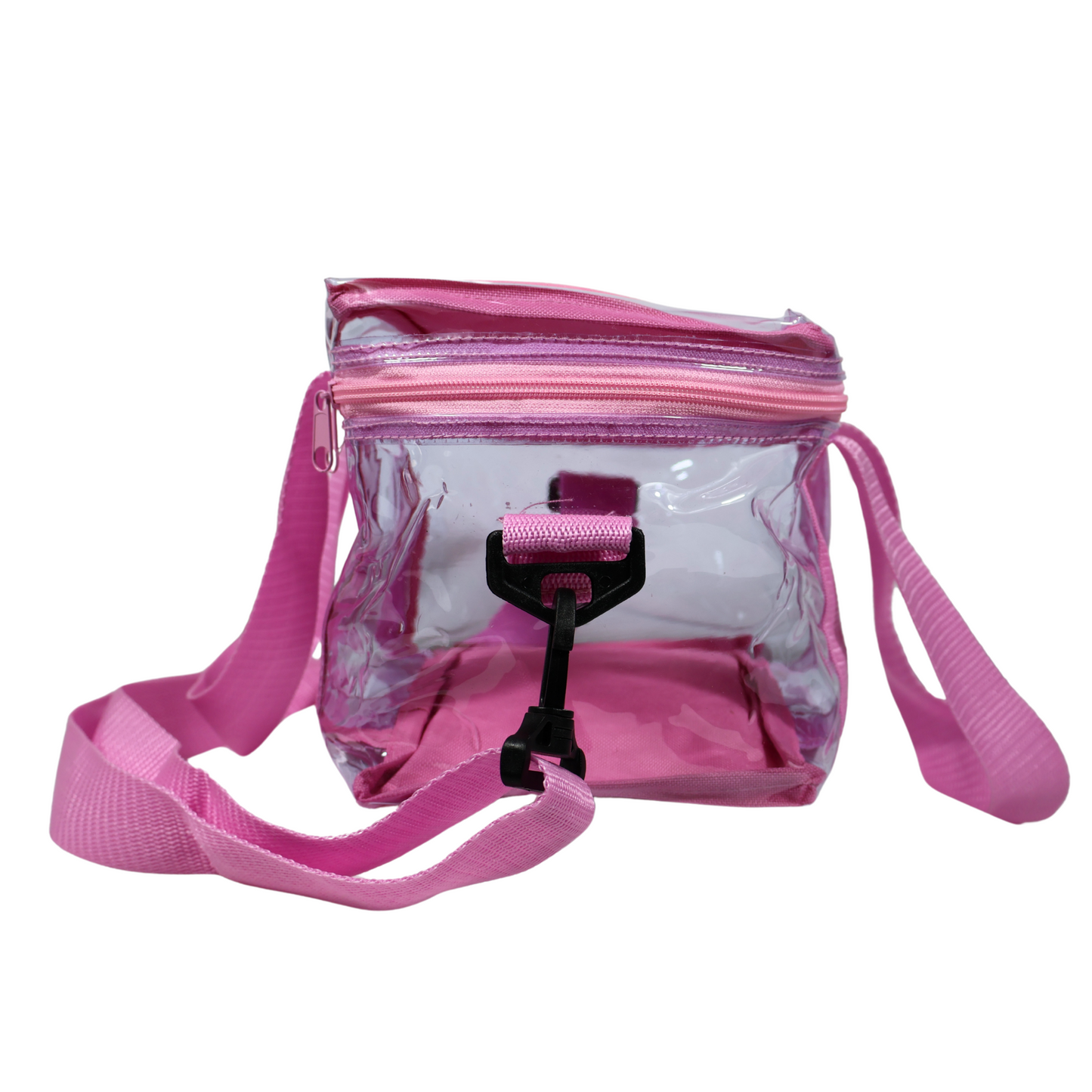 Lonchera Transparente Reforzada – Rosa Pastel