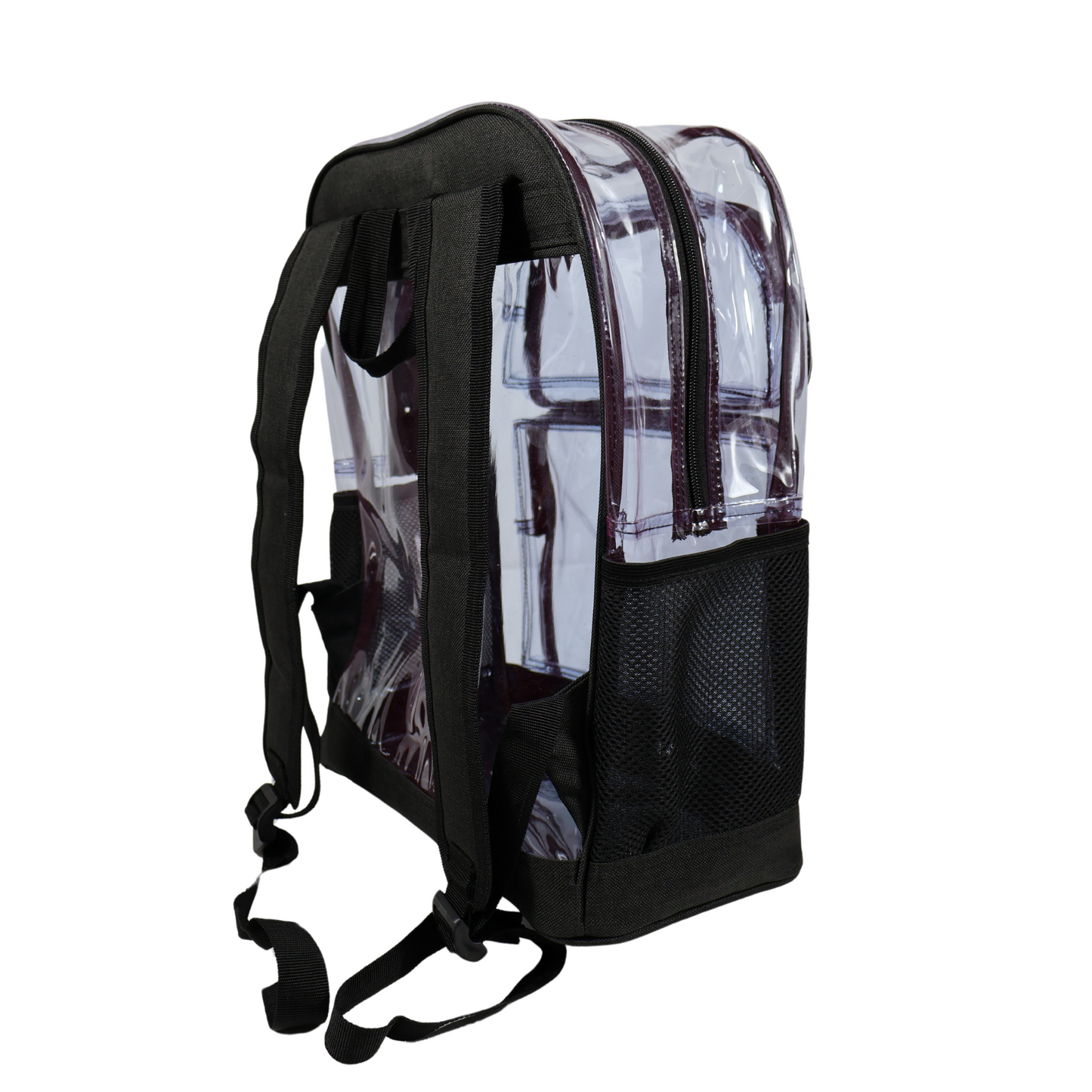 Mochila Transparente Lino Reforzada - Negro