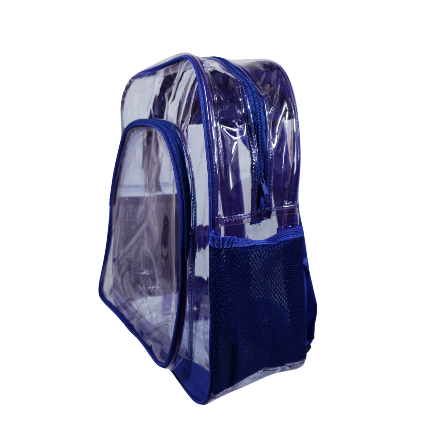Mochila Transparente Modelo Normal - Azul Rey