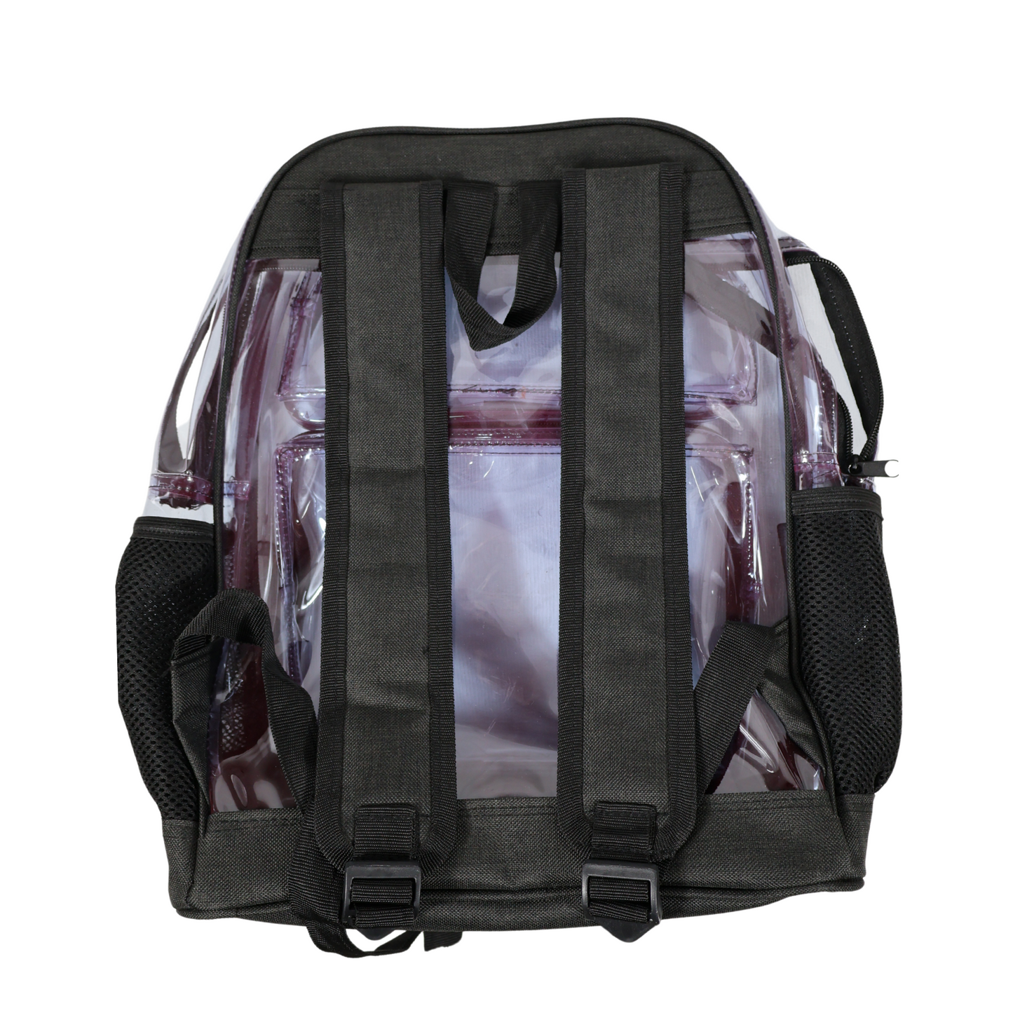 Mochila Transparente Lino Reforzada - Negro