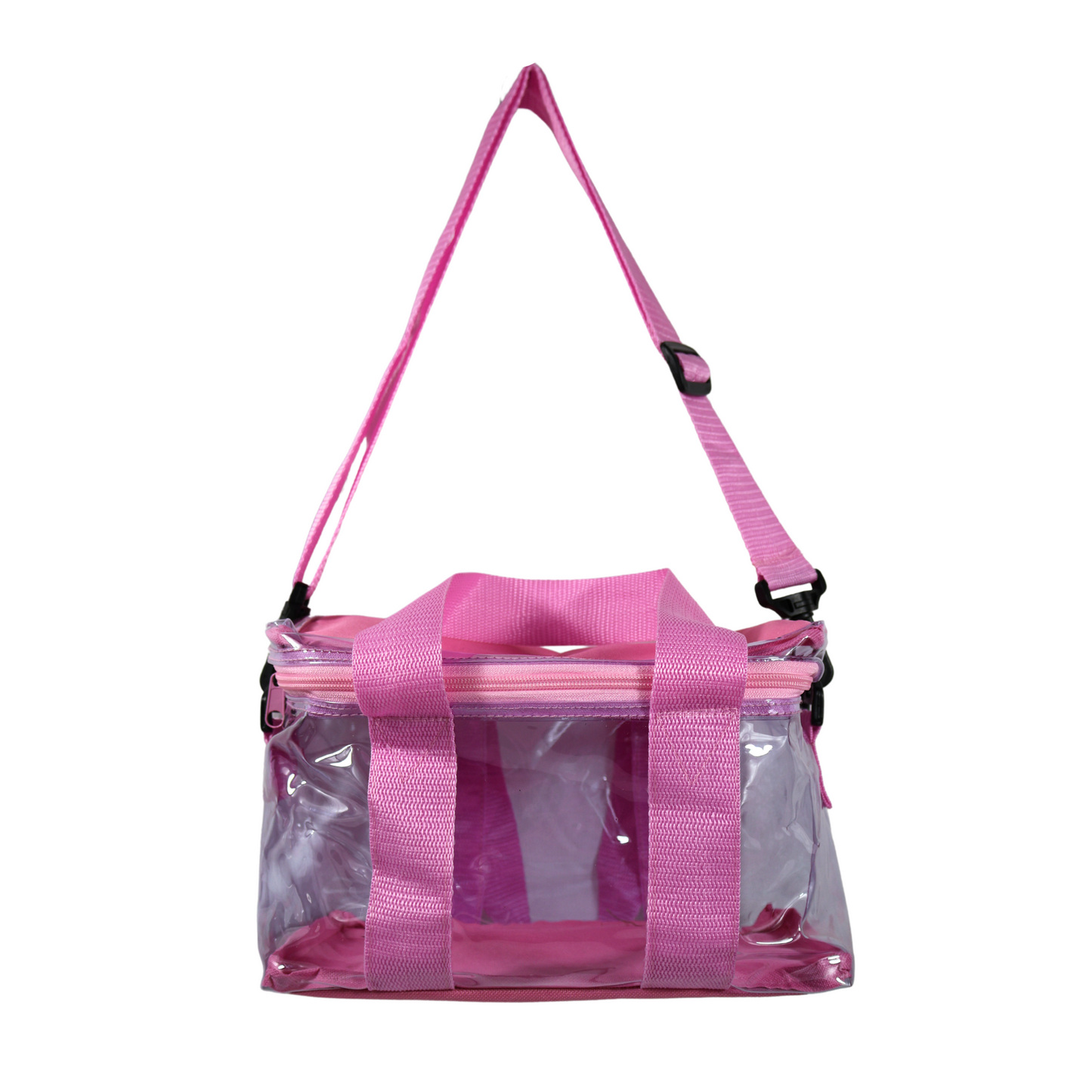 Lonchera Transparente Reforzada – Rosa Pastel