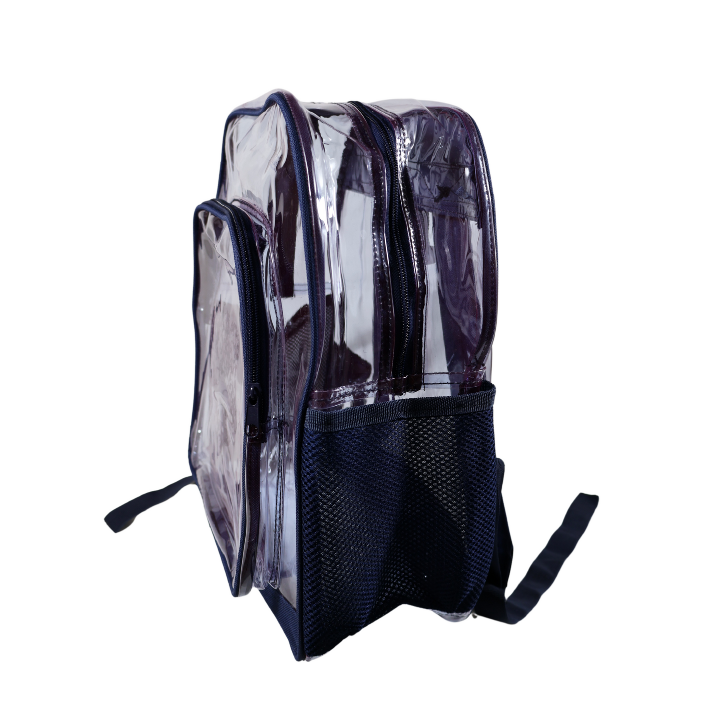 Mochila Transparente Modelo Mediano - Azul Marino