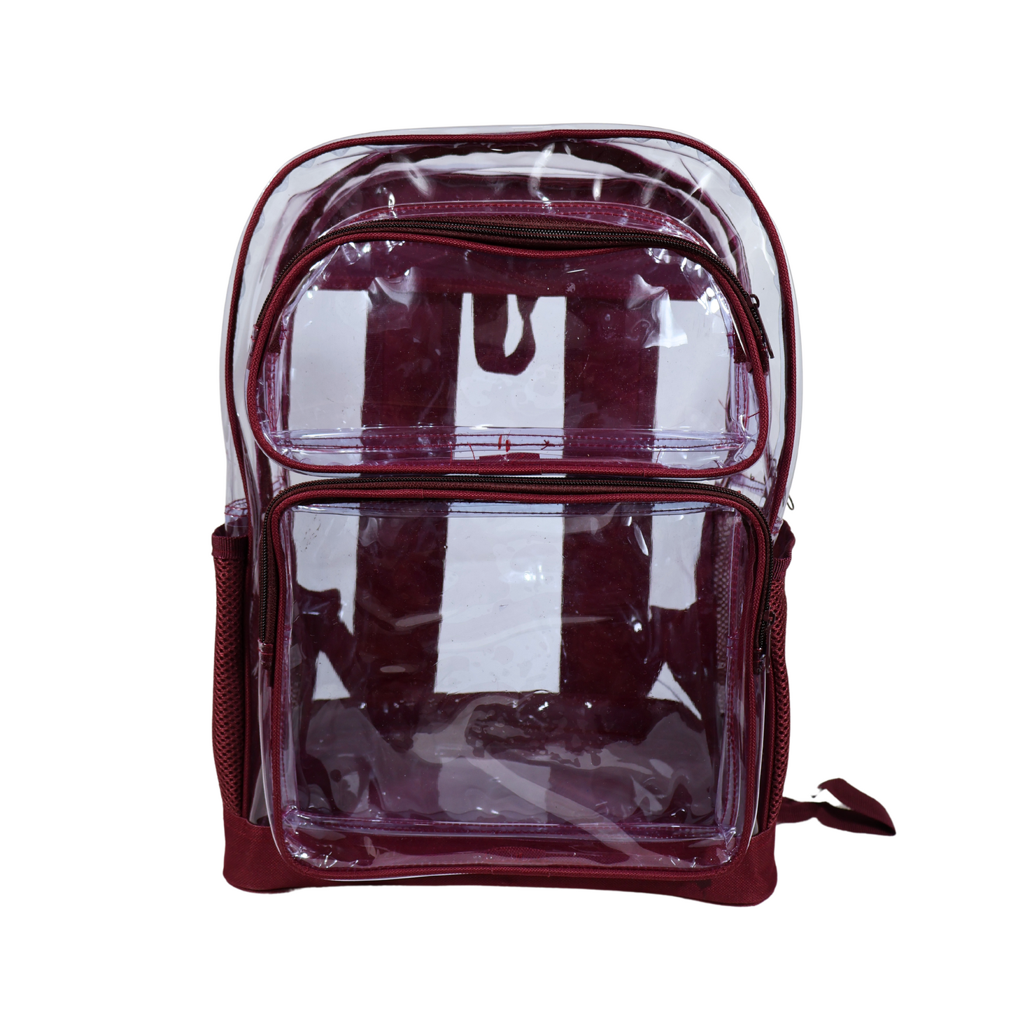 Mochila Transparente Reforzada - Rojo