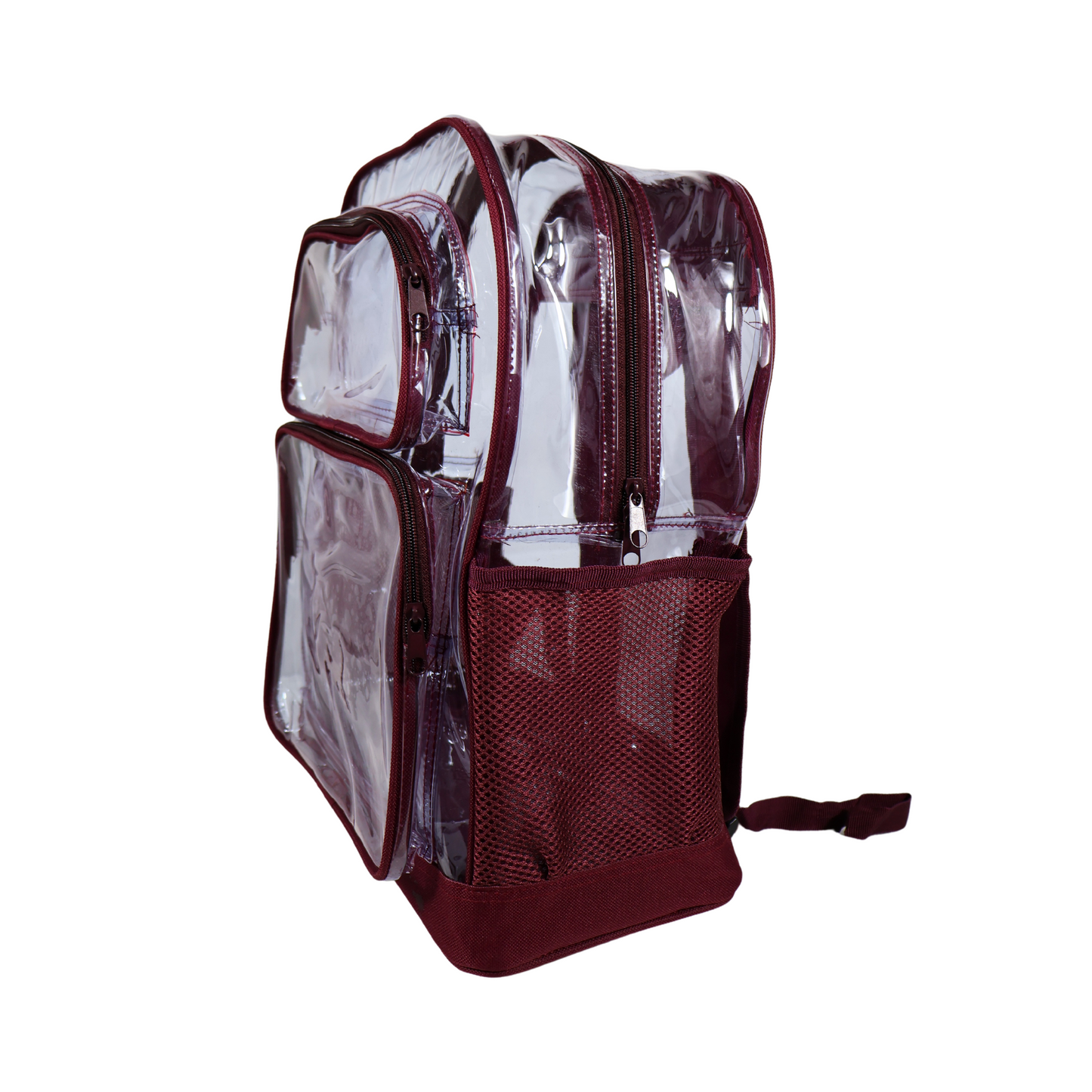 Mochila Transparente Reforzada - Rojo