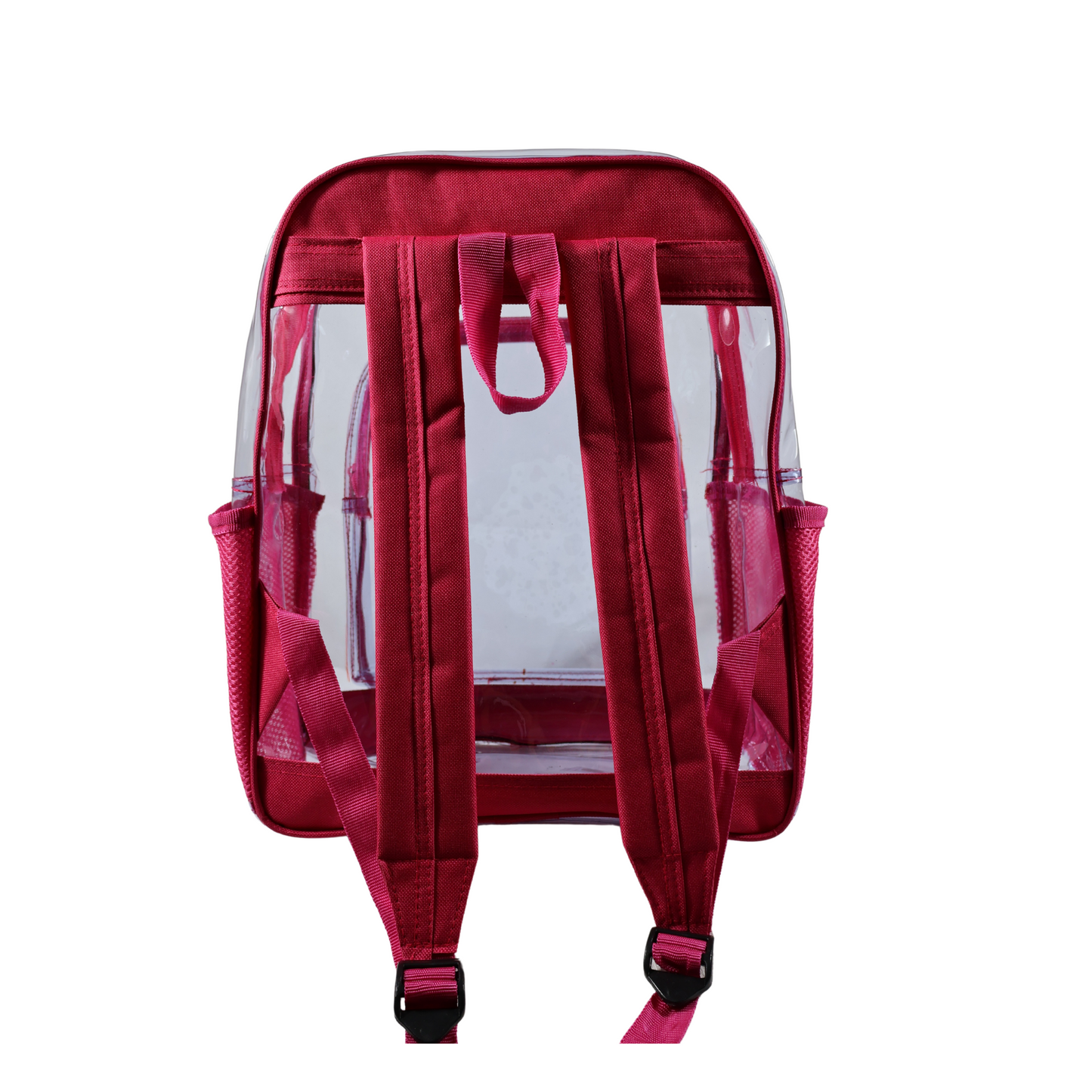 Mochila Transparente Modelo Mediano - Fucsia