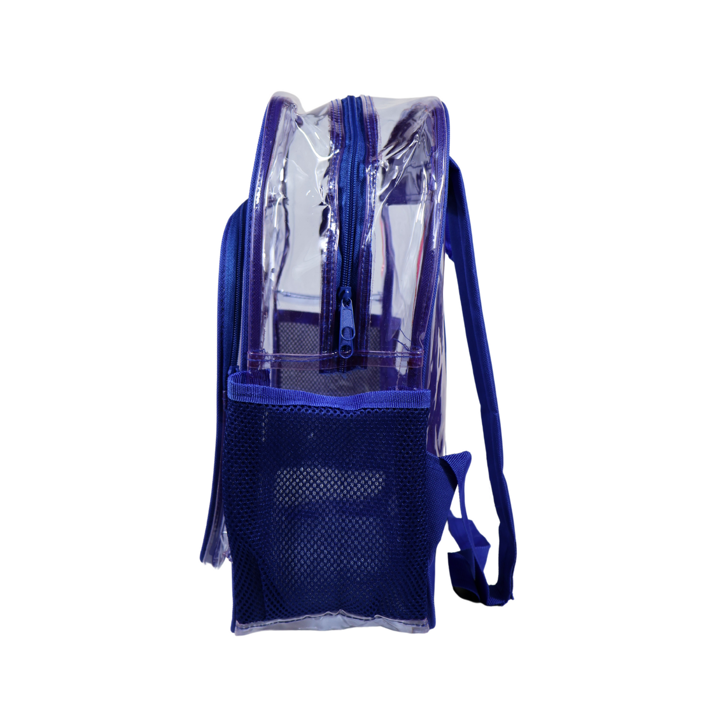 Mochila Transparente Modelo Normal - Azul Rey