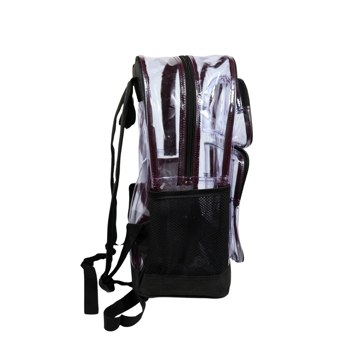 Mochila Transparente Lino Reforzada - Negro