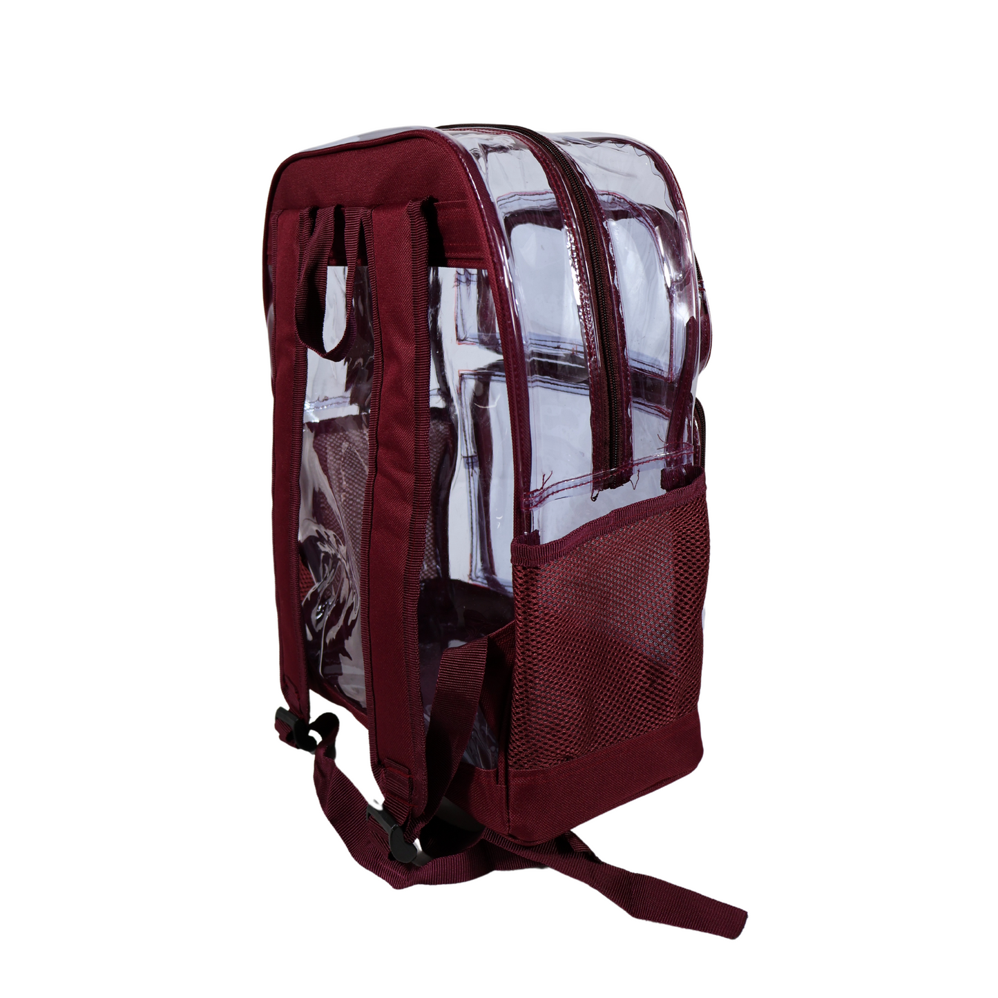 Mochila Transparente Reforzada - Rojo