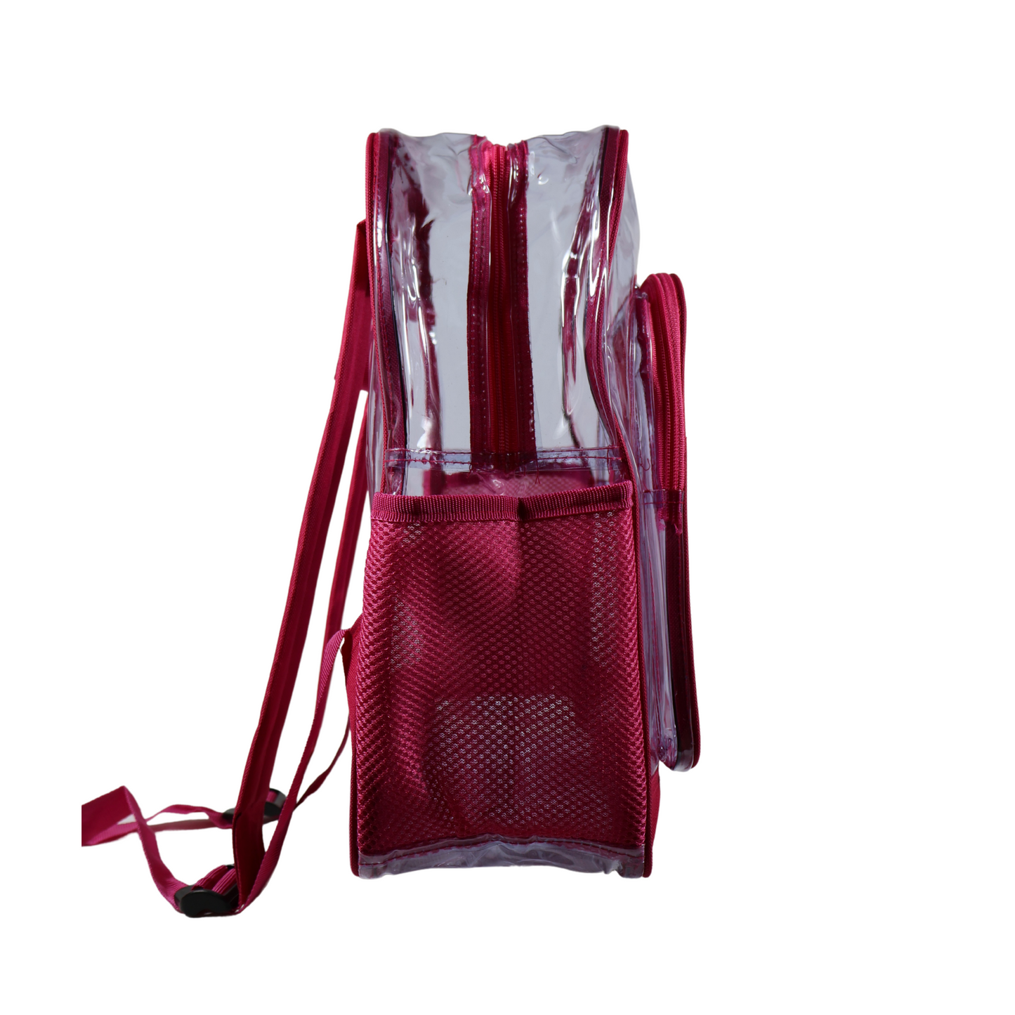 Mochila Transparente Modelo Mediano - Fucsia