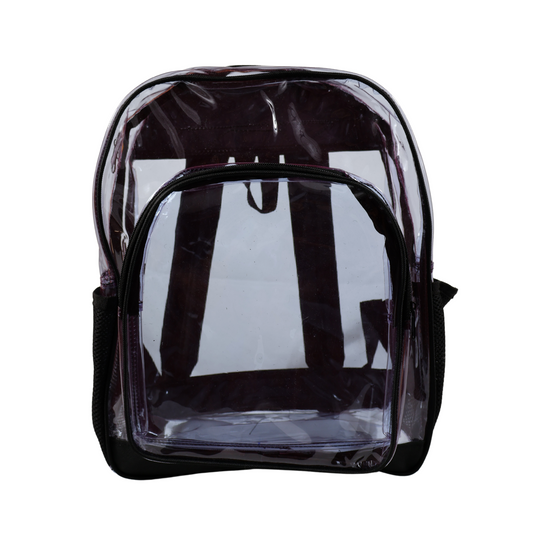 Mochila Transparente Modelo Mediano - Negro