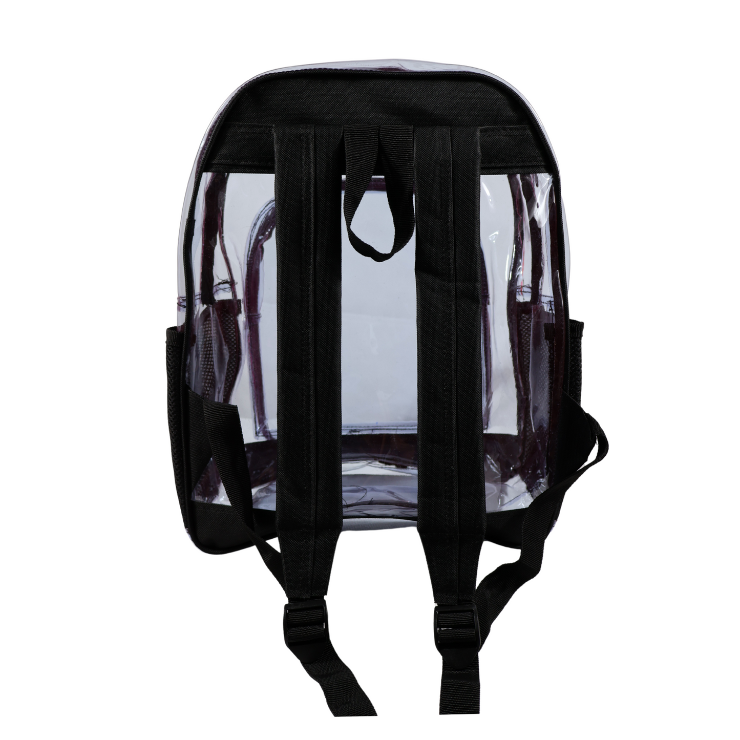 Mochila Transparente Modelo Mediano - Negro
