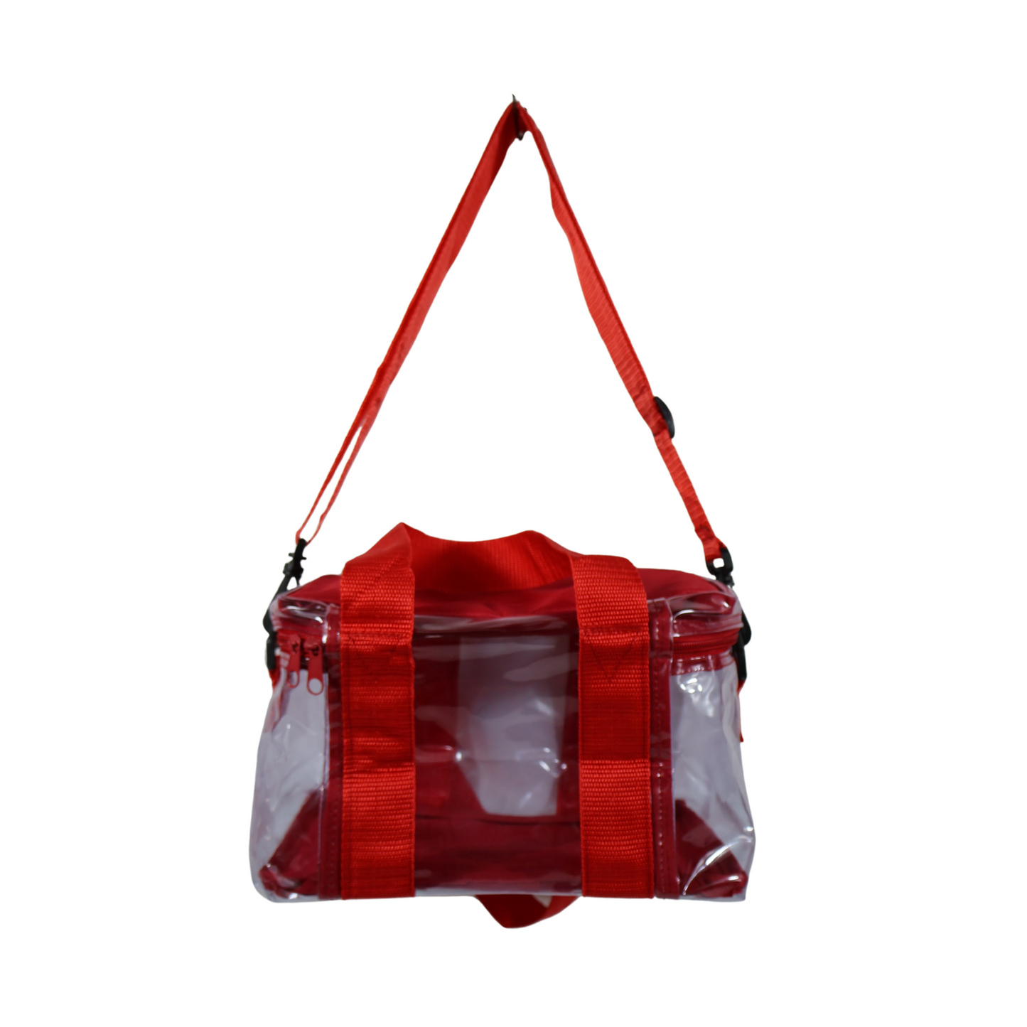 Lonchera Transparente Reforzada – Rojo