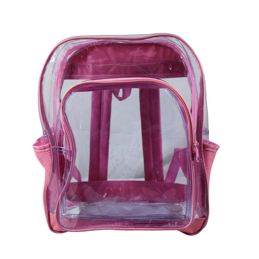 Mochila Transparente Modelo Mediano - Rosa