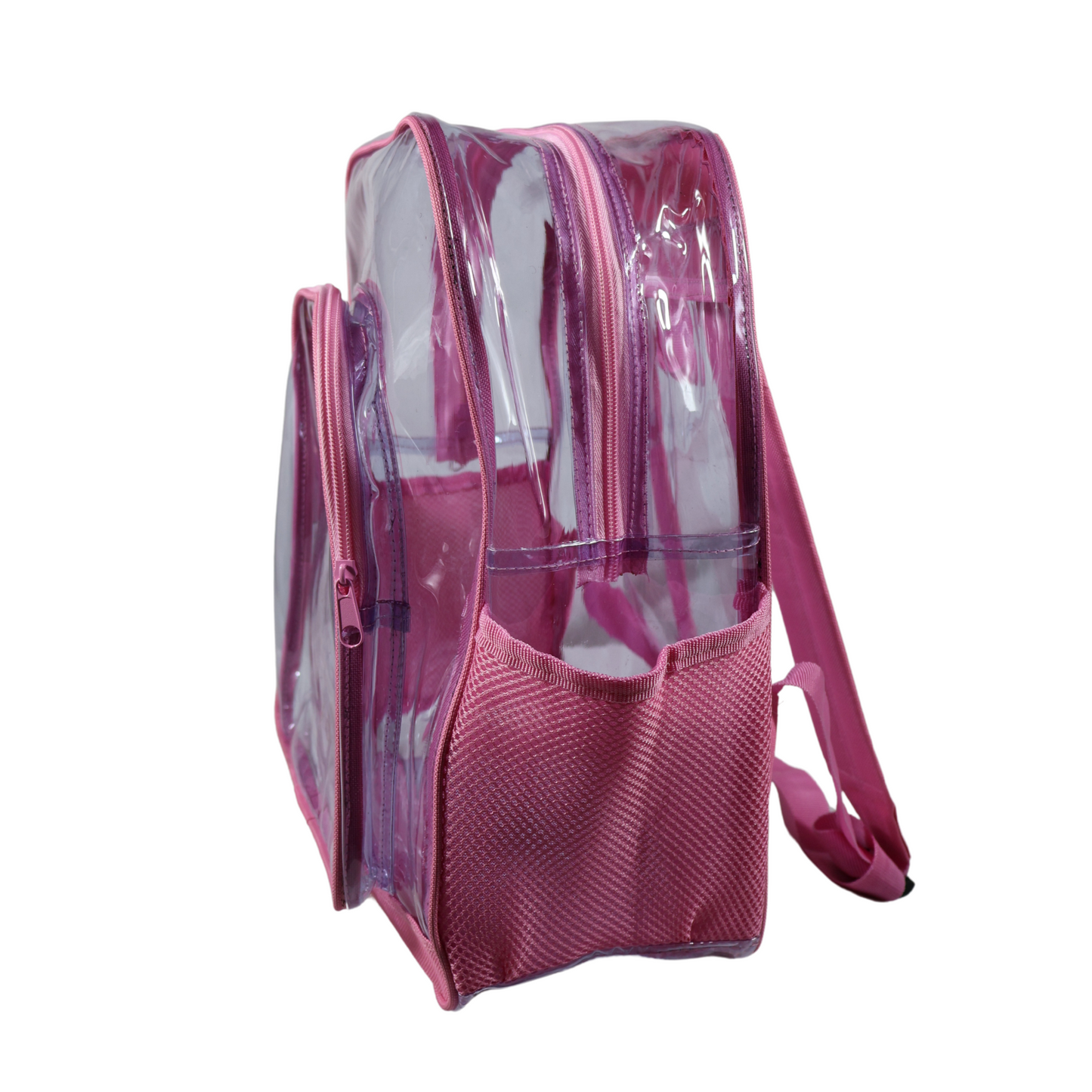 Mochila Transparente Modelo Mediano - Rosa