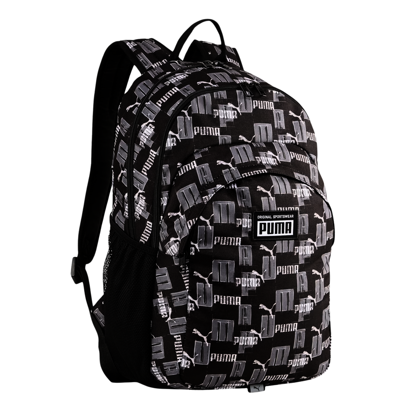 Mochila Puma Academy Backpack - Black Logo AOP (Negra)