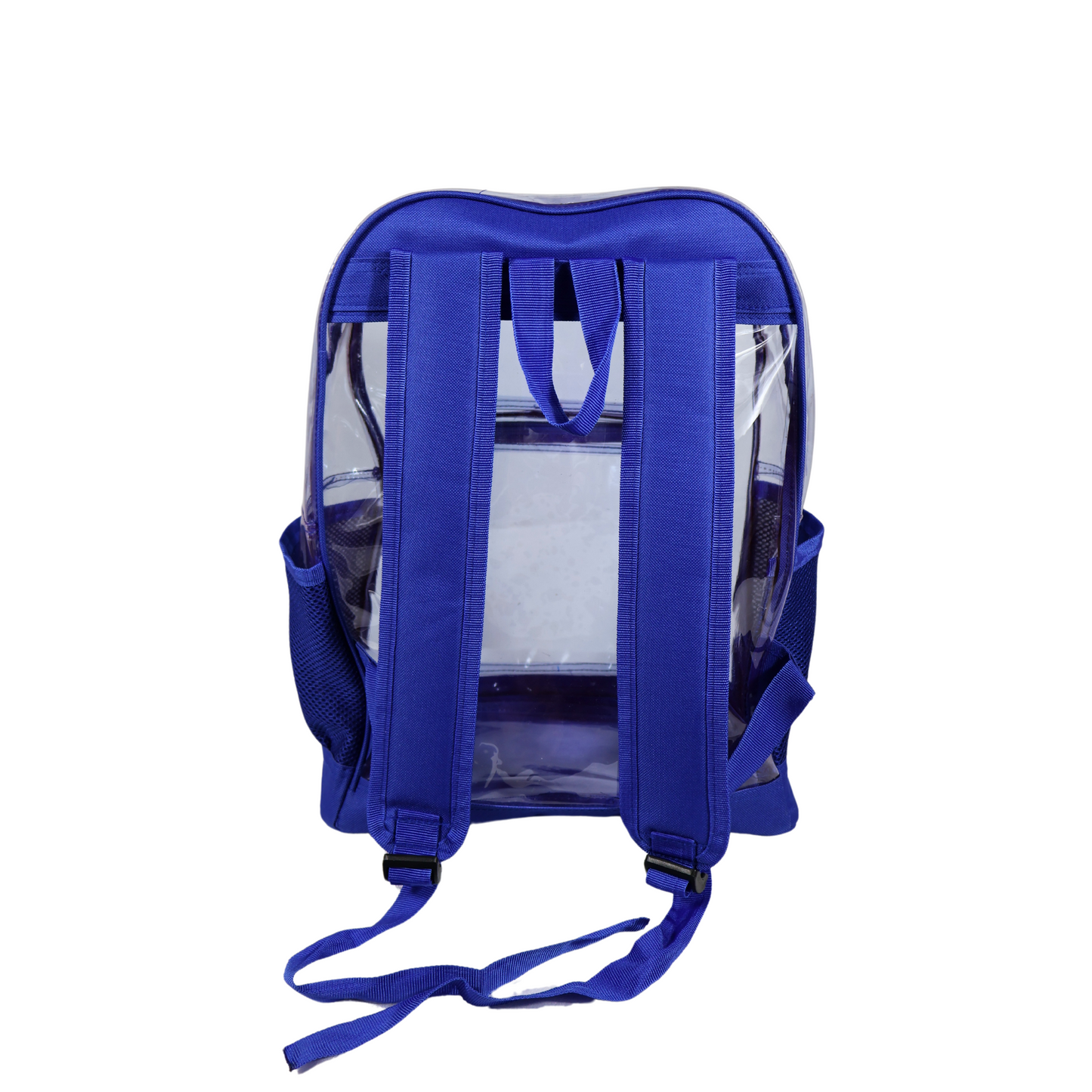 Mochila Transparente Jumbo Reforzada - Azul Rey