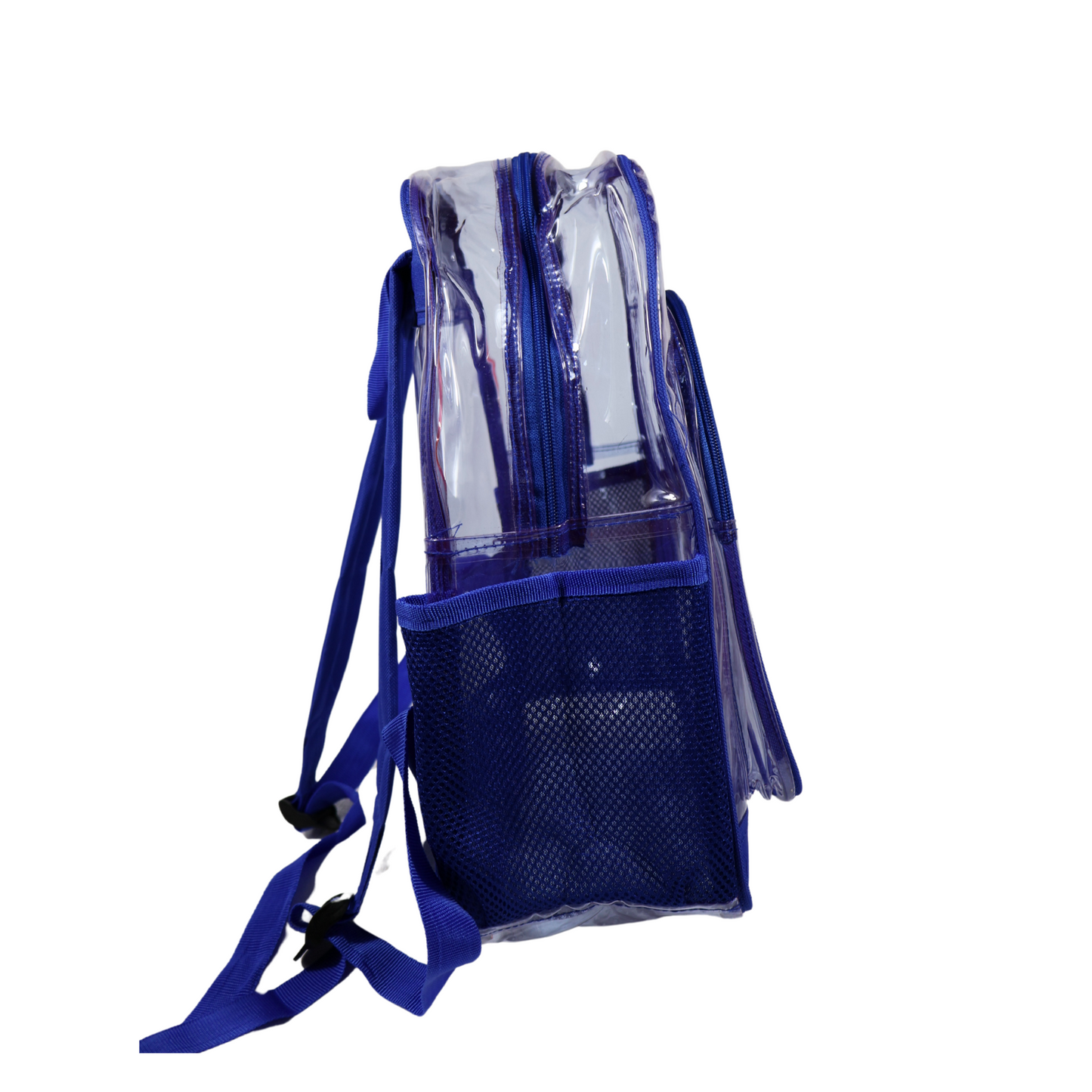 Mochila Transparente Modelo Normal - Azul Rey