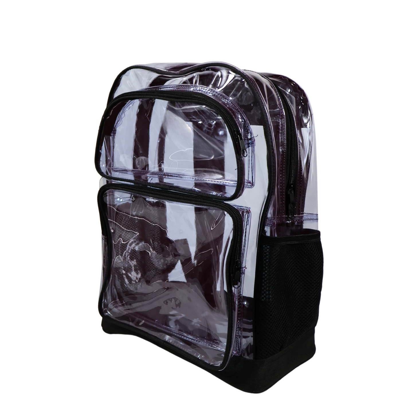 Mochila Transparente Lino Reforzada - Negro
