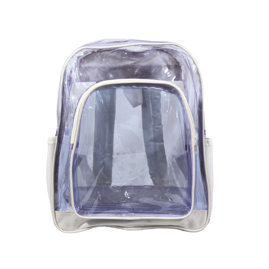 Mochila Transparente Modelo Mediano - Blanco