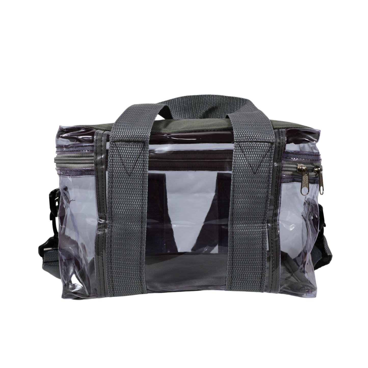 Lonchera Transparente Reforzada – Gris