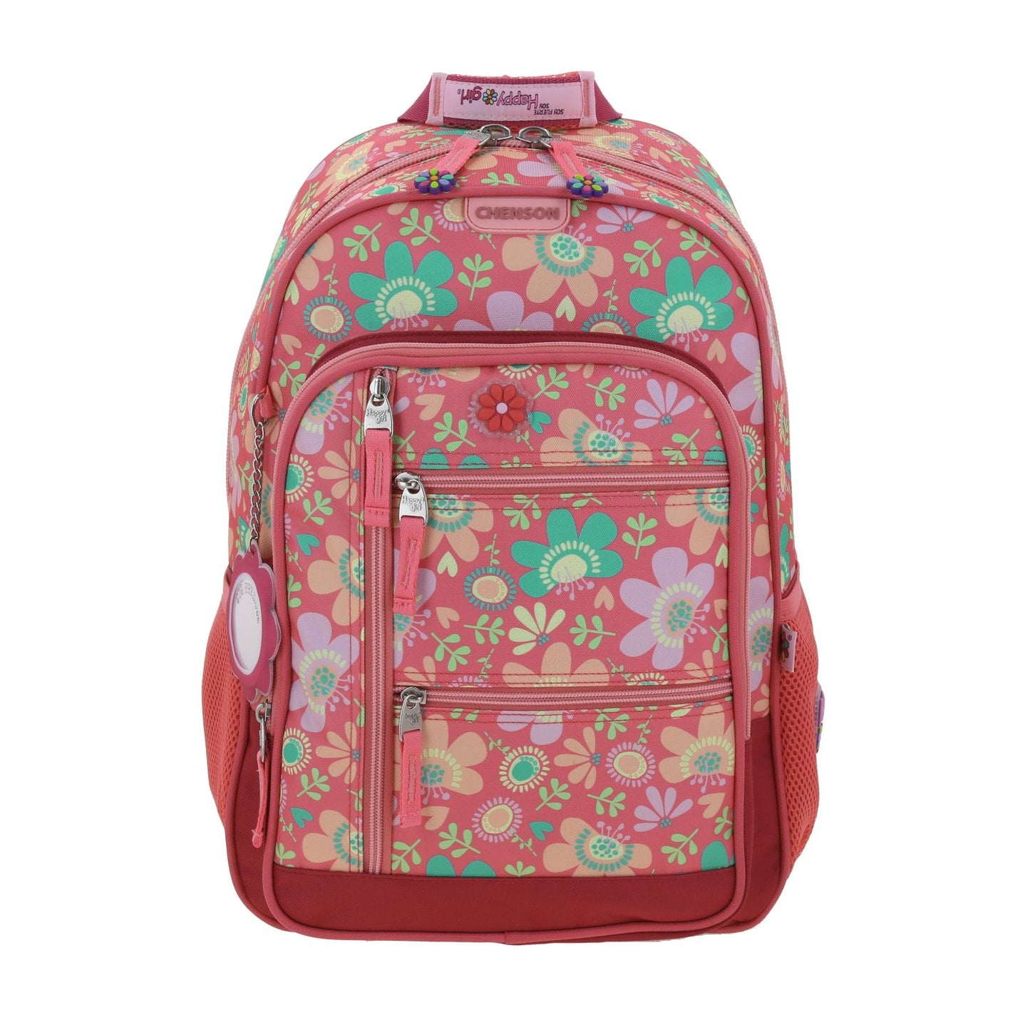 Mochila - Happy Girl - Flores - Chenson