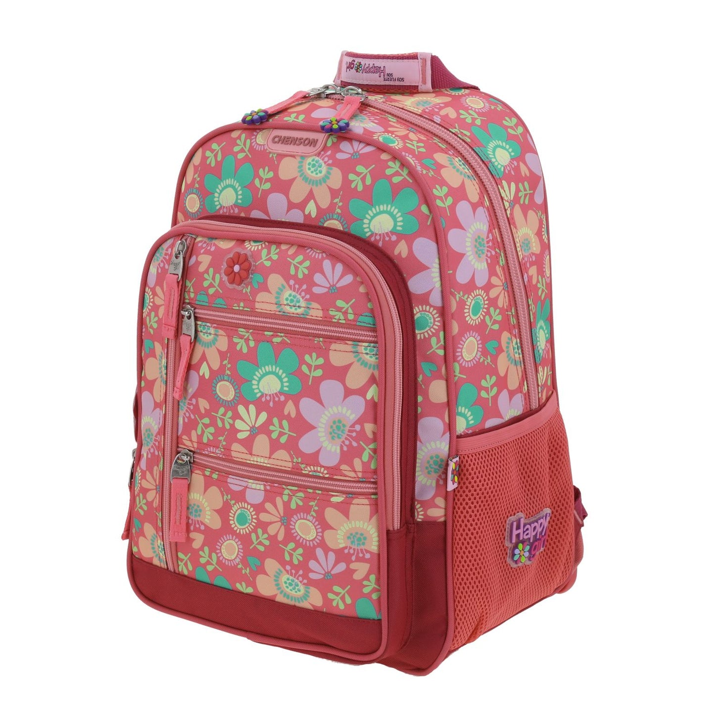 Mochila - Happy Girl - Flores - Chenson