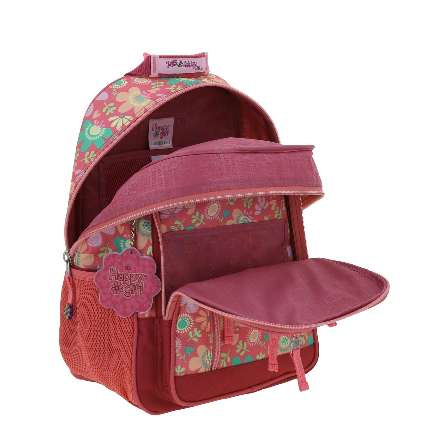 Mochila - Happy Girl - Flores - Chenson