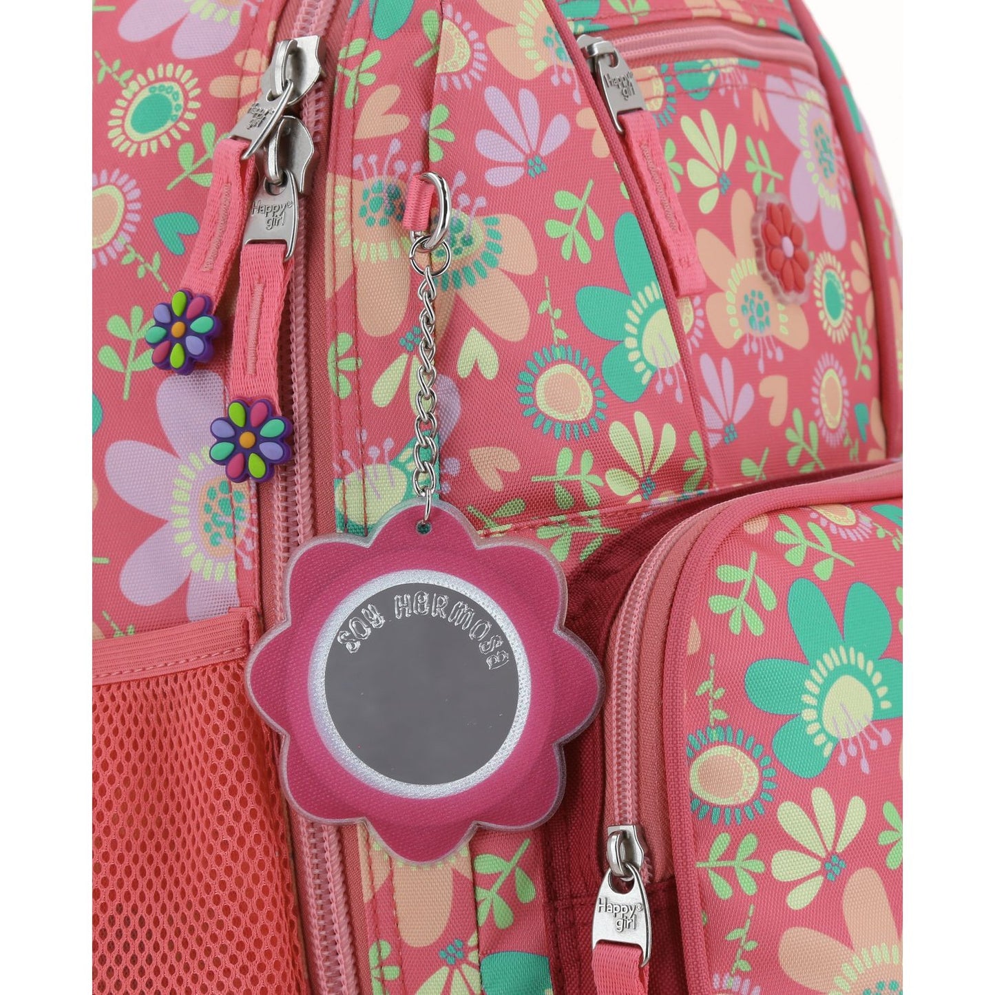 Mochila con Ruedas - Happy Girl - Flores - Chenson