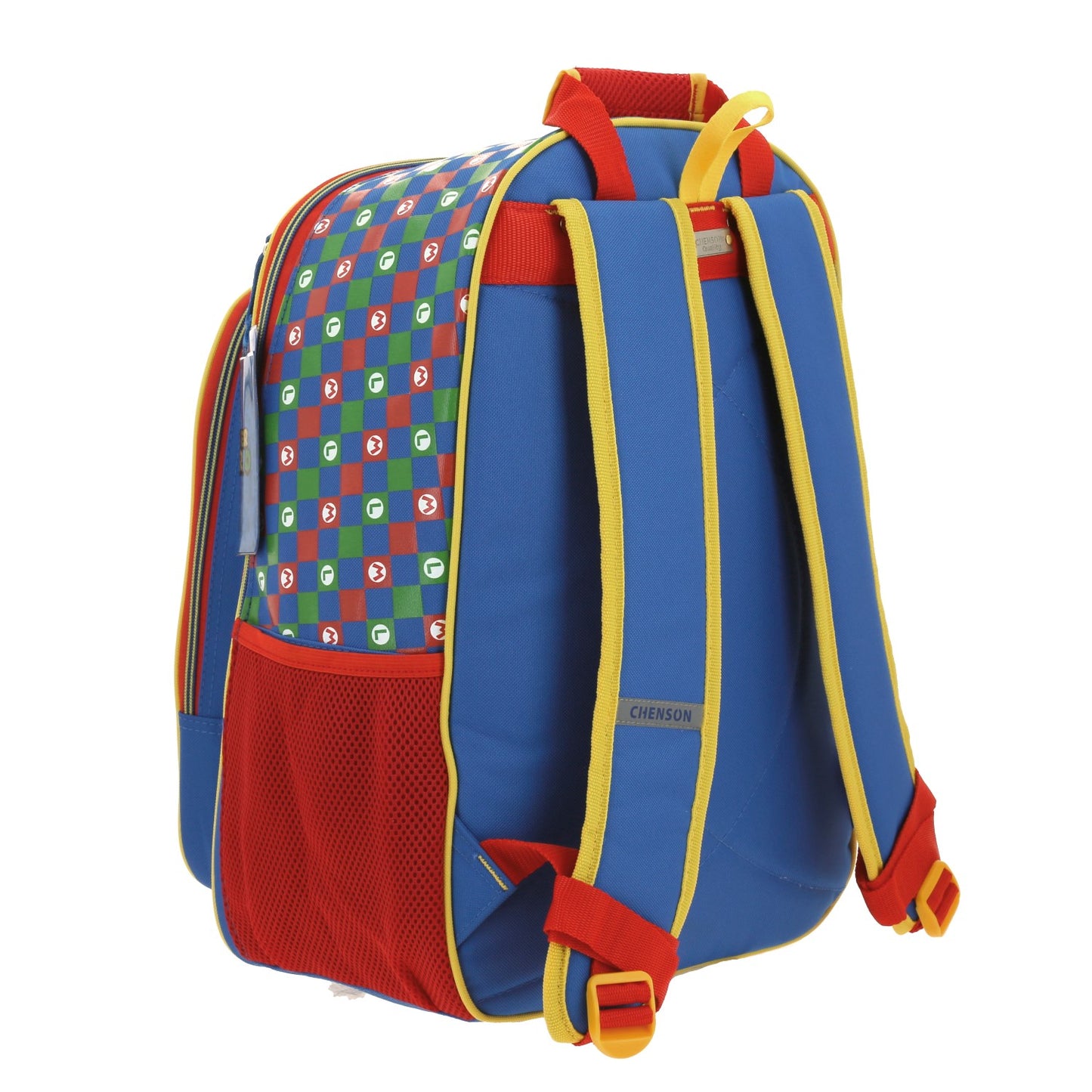 Mochila Escolar Super Mario - Mario y Luigi - Chenson - Azul y Roja