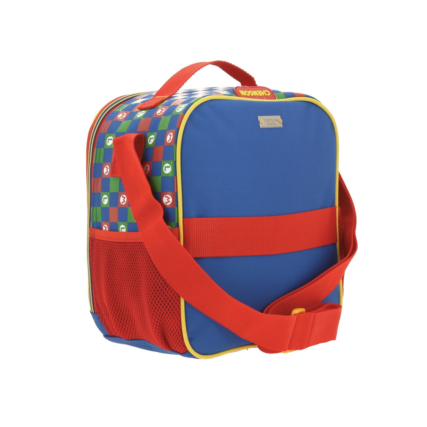 Lonchera Escolar Super Mario - Mario y Luigi - Chenson - Azul y Roja