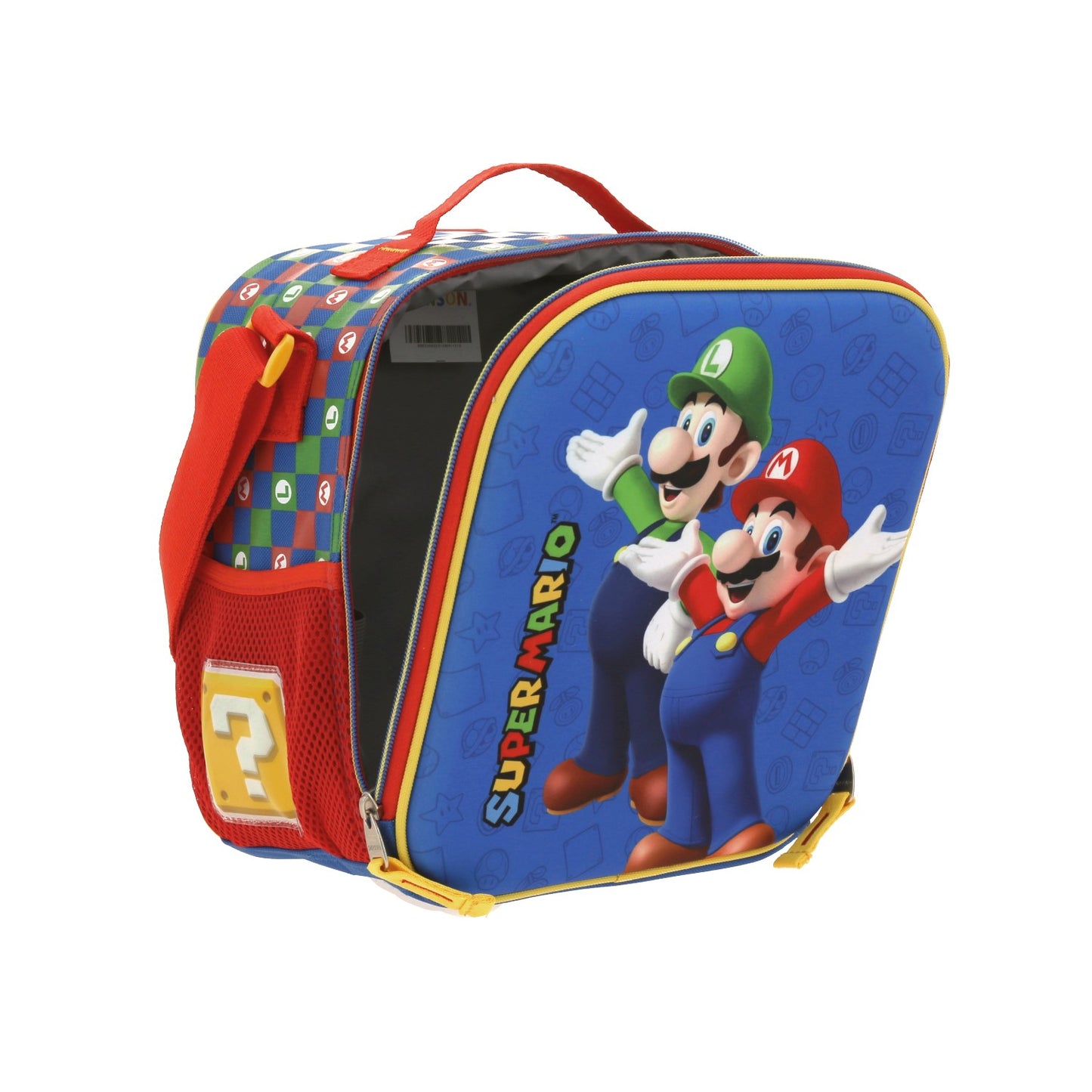 Lonchera Escolar Super Mario - Mario y Luigi - Chenson - Azul y Roja